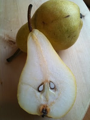Halved Pear