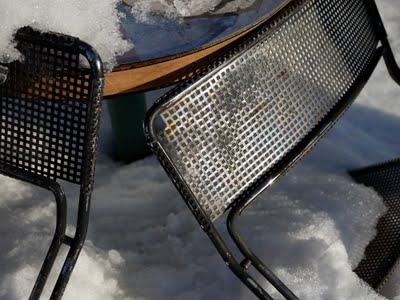 Chairs in Snow